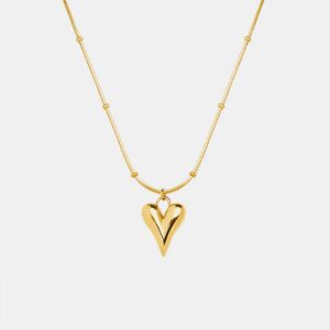 Heart Gold Pendant Necklace
