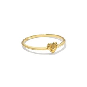 Heart Ray Gold Ring