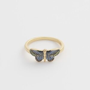Blue Butterfly Ring